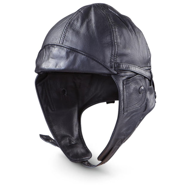Mil-Tec MIL-TEC Leather Aviation Helmet Black Small