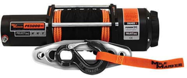 Mile Marker PE5000 ATV/UTV Winch with Synthetic Rope 5.000 lb Capacity