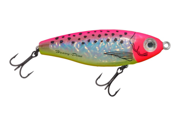 Mirrolure Heavy Dine Pro Series 2 5/8in 7/16 oz Pink Head and Back/Chartreuse Belly/Pearl