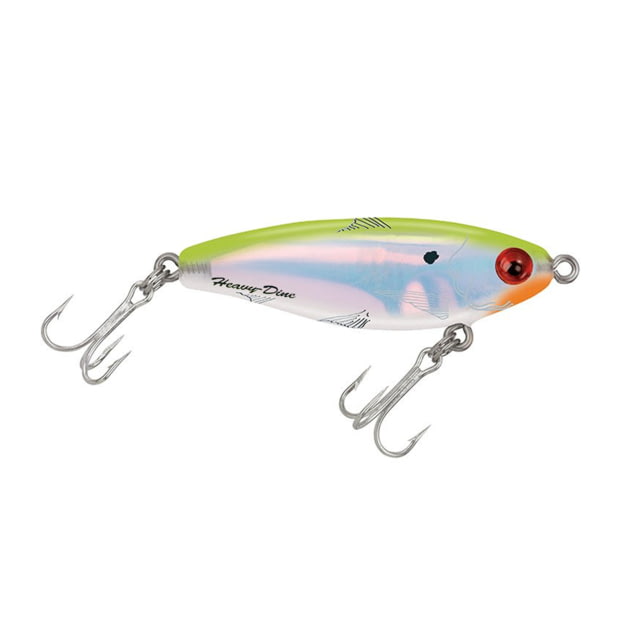 Mirrolure Mirrodine Heavy Xl 3 1/8" 5/8 Oz. Chartreuse Flame Back/White/Silver