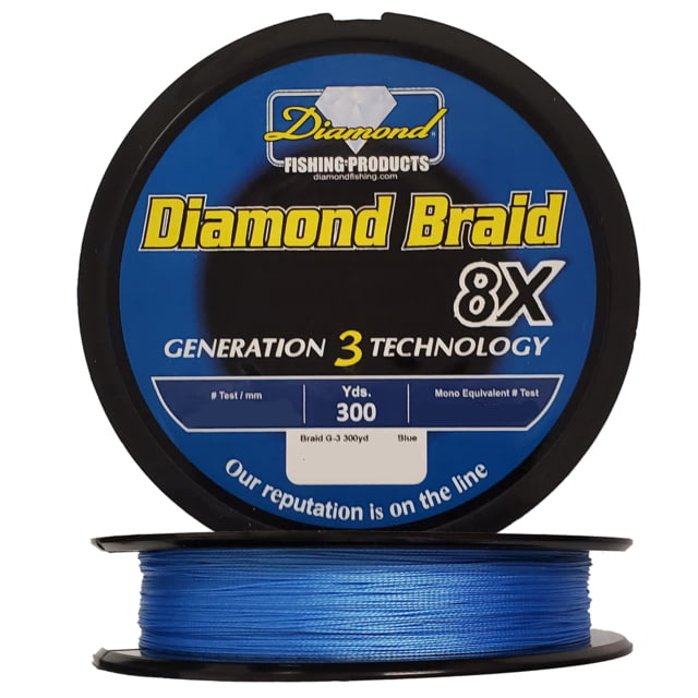 Momoi Diamond Braid Generation III 8X 300yds 100lb Blue