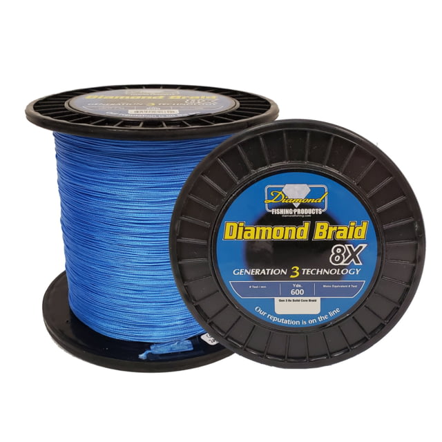 Momoi Diamond Braid Generation III 8X 600yds 100lb Blue
