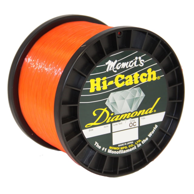 Momoi Hi-Catch Diamond Mono Line 50lb 1000yd Orange Crush