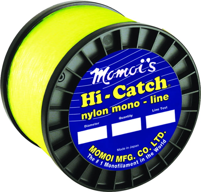 Momoi Hi-Catch Mono Line 12lb 5800yd Hi-Vis Yellow 1lb Spool