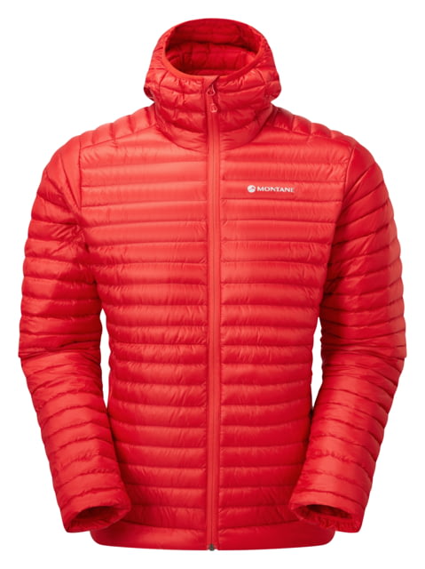 Montane Anti-Freeze Lite Packable Hooded Down Jacket - Mens Extra Large Adrenaline Red