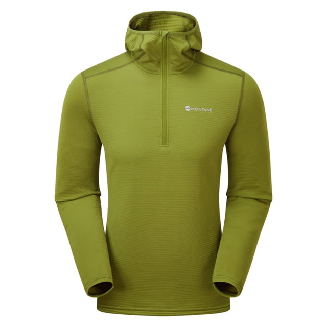 Montane Protium Lite Hooded Pull On Fleece - Mens Extra Large Alder Green