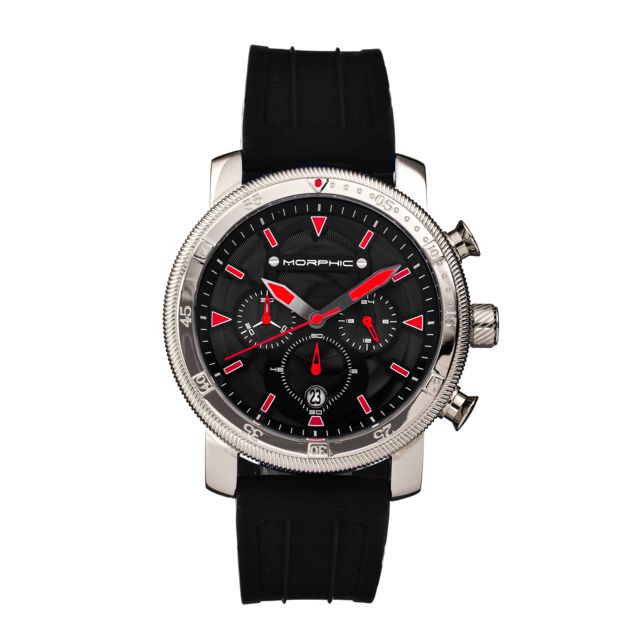 Morphic M90 Series Chronograph Watch w/Date Black/Red One Size