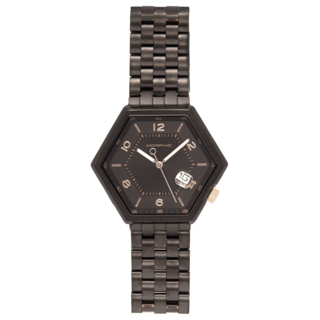 Morphic M96 Series Bracelet Watch w/Date - Men's Black One Size
