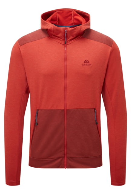 Mountain Equipment Oracool Hooded Jacket - Mens Red Rock/Fired Brick Large 01799Red/FirBrickL