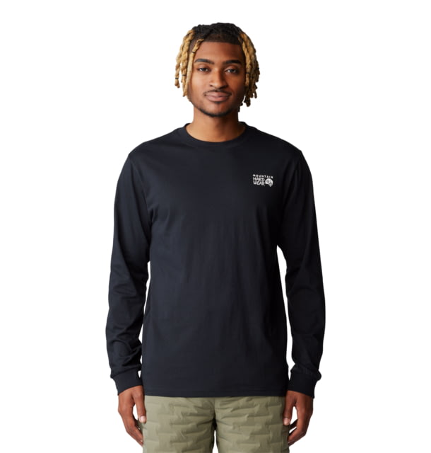 Mountain Hardwear Box Logo Long Sleeve Shirt - Men's Black XXL 190423059997