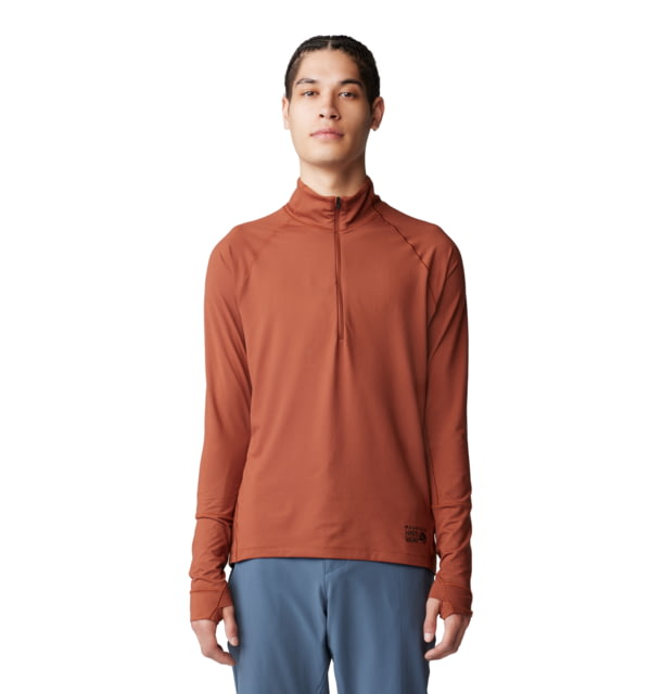 Mountain Hardwear Butter Up Half Zip Top - Men's Iron Oxide Large