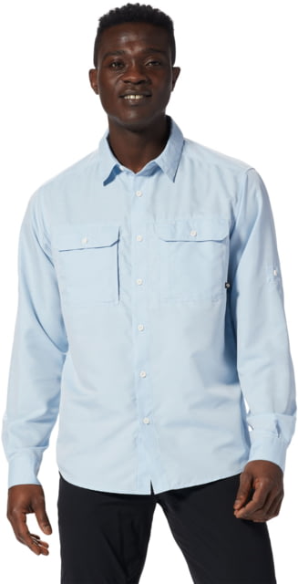 Mountain Hardwear Canyon Long Sleeve Shirt - Men's Blue Chambray Small