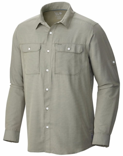 Mountain Hardwear Canyon Long Sleeve Shirt - Men's-Stone Green-2XL