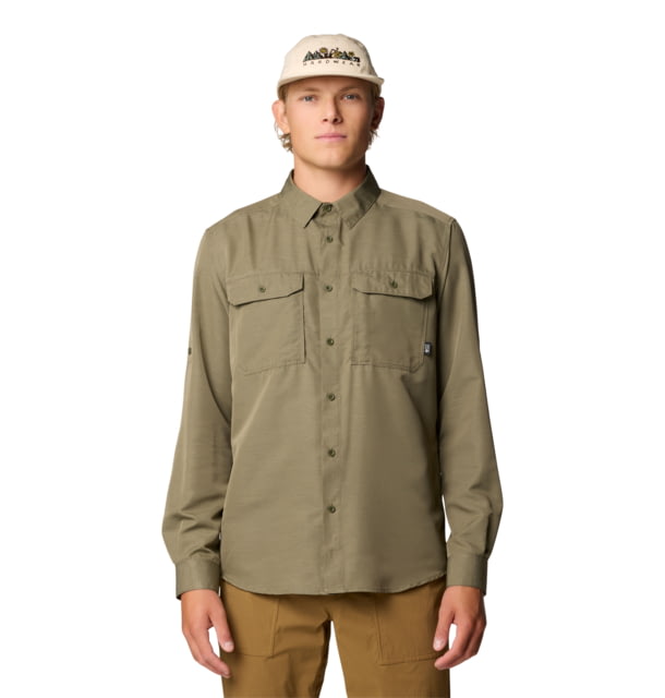 Mountain Hardwear Canyon Long Sleeve Shirt - Men's Stone Green XXL 190423047475