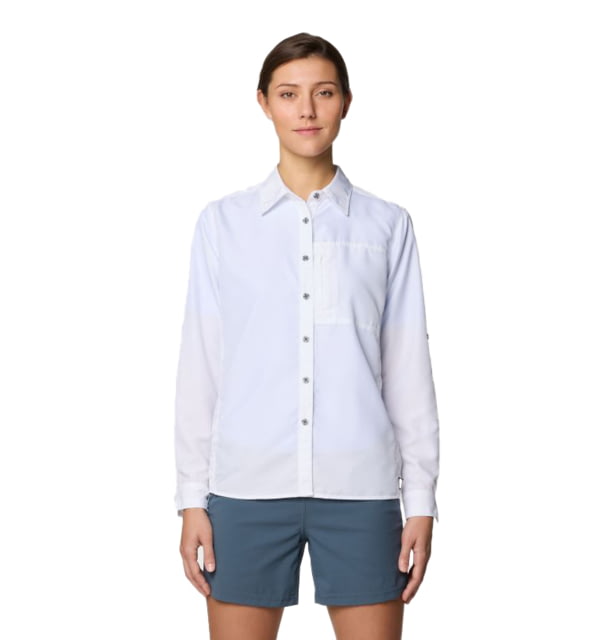 Mountain Hardwear Canyon Long Sleeve Shirts - Women's White L 190423015436