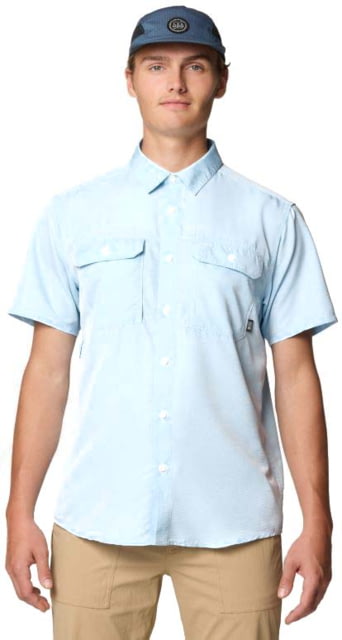 Mountain Hardwear Canyon Short Sleeve - Men's Blue Chambray XL