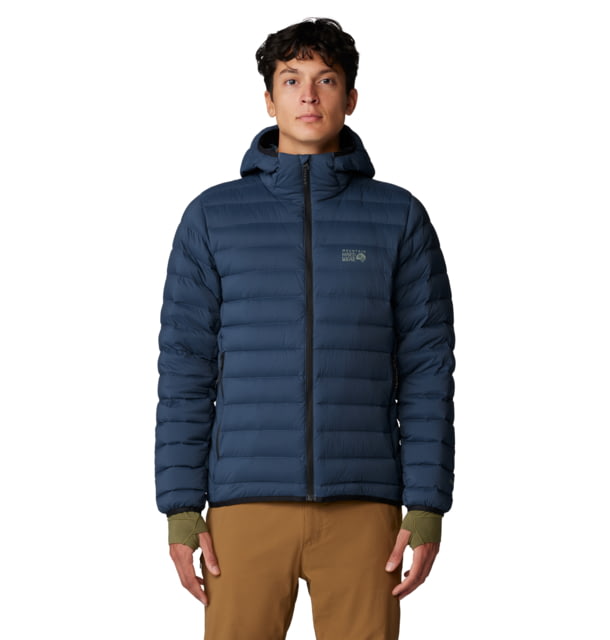 Mountain Hardwear Deloro Down Full Zip Hoody - Men's Montauk Blue Large