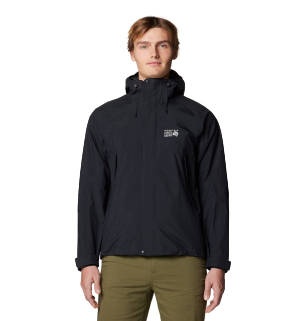 Mountain Hardwear Dry Times Hooded Jacket - Men's Black S 190423024926