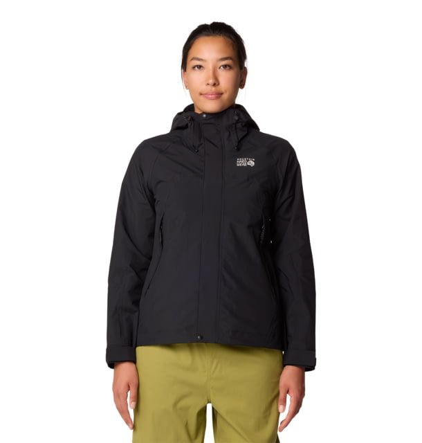 Mountain Hardwear Dry Times Hooded Jacket - Women's Black M 190423045921