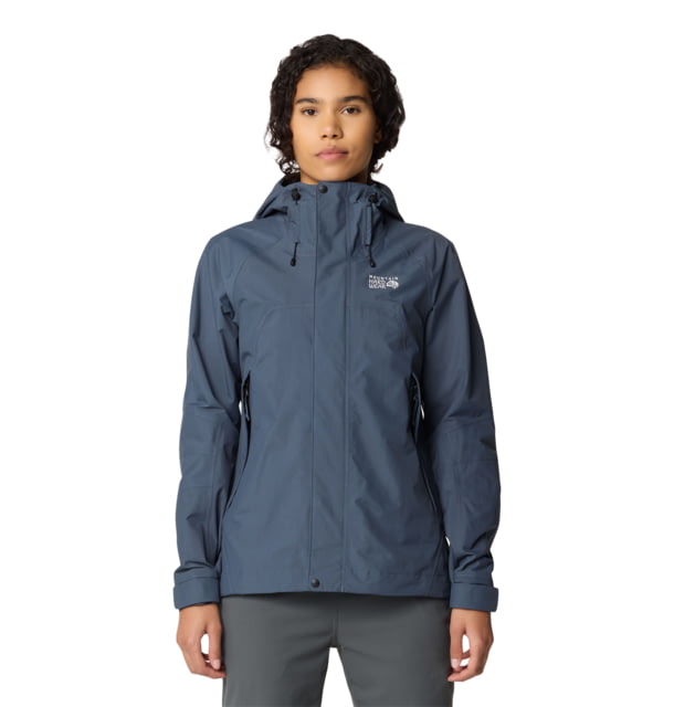 Mountain Hardwear Dry Times Hooded Jacket - Women's Moon Blue S 190423045884
