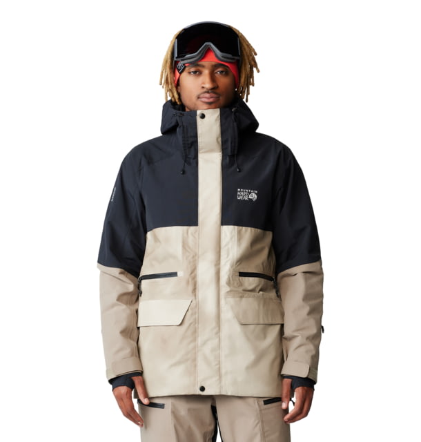 Mountain Hardwear First Tracks Jacket - Men's Badlands/Dunes/Black Large