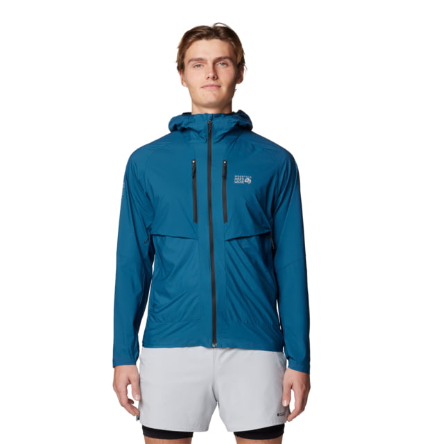 Mountain Hardwear Kor AirShell Hybrid Hooded Jacket - Men's Dark Caspian L 190423029440
