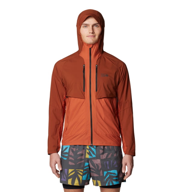 Mountain Hardwear Kor AirShell Hybrid Hooded Jacket - Men's Iron Oxide Raw Carnelian XL 190423029426