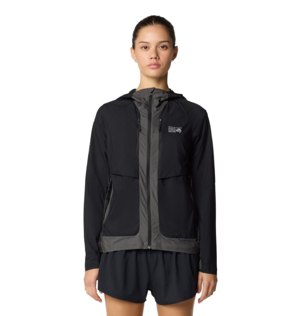 Mountain Hardwear Kor AirShell Hybrid Hooded Jacket - Women's Black/Volcanic L 190423053476