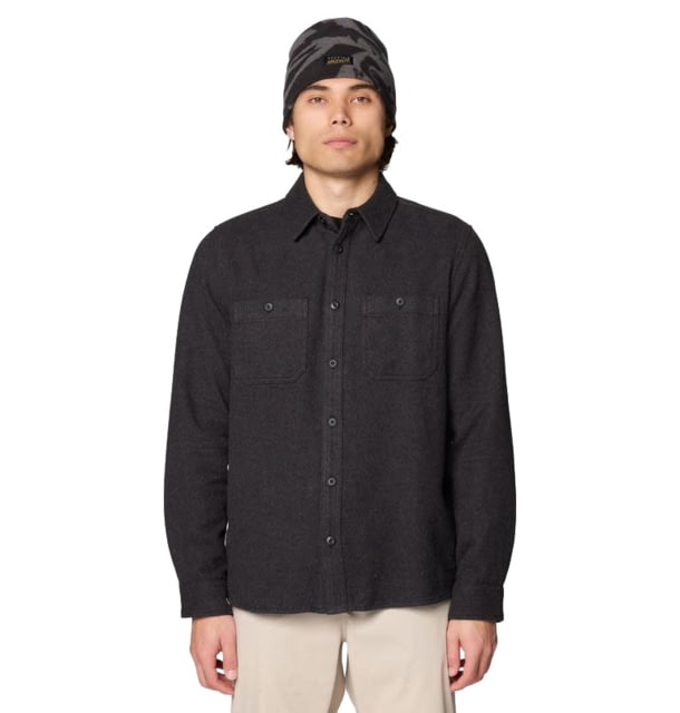 Mountain Hardwear Mountain Hardwear Plusher Long Sleeve Flannel - Men's Black Melange XXL - $99.00 at CampSaver.com