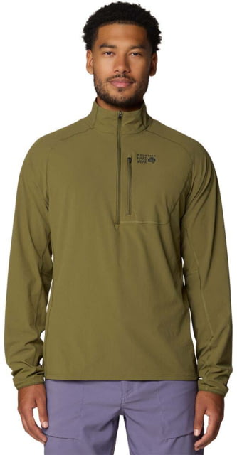 Mountain Hardwear Sunshield 1/2 Zip Top - Men's Combat Green XXL