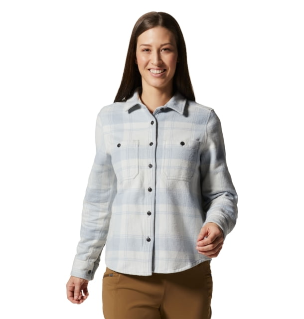 Mountain Hardwear Plusher Long Sleeve Shirt - Women's Small Glacial