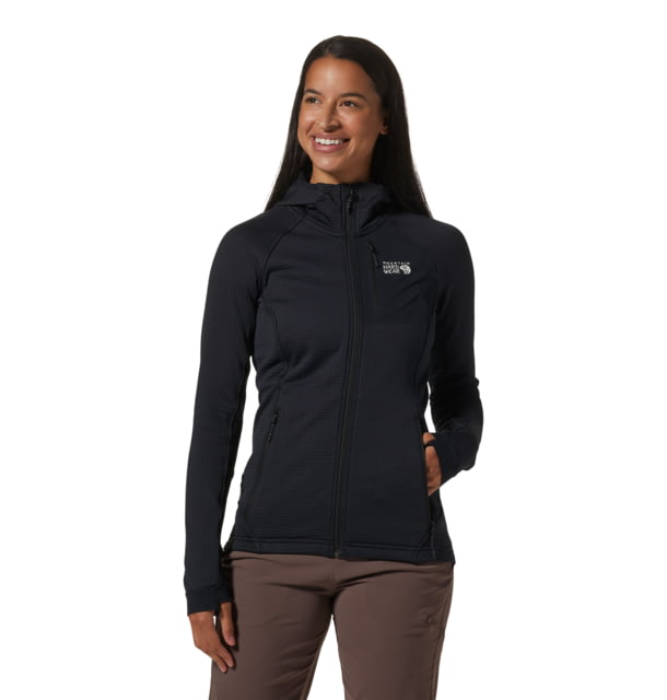 Mountain Hardwear Mountain Hardwear Polartec Power Grid Full Zip Hoody - Women's Black M