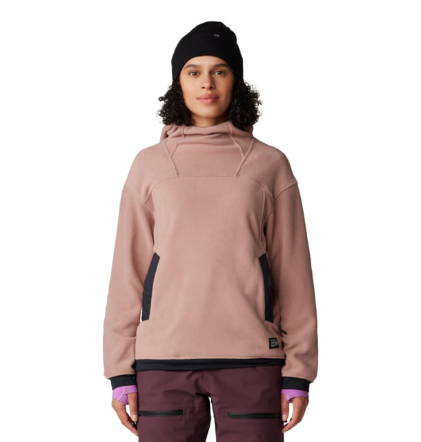 Mountain Hardwear Powder Maven Fleece Pullover Hoody - Women's Smoky Quartz Large