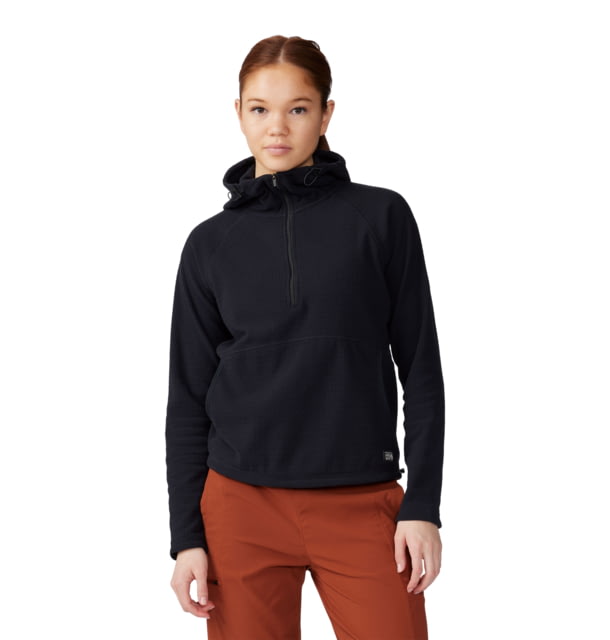 Mountain Hardwear Mountain Hardwear Summit Grid Half Zip Hoody - Women's Black XL