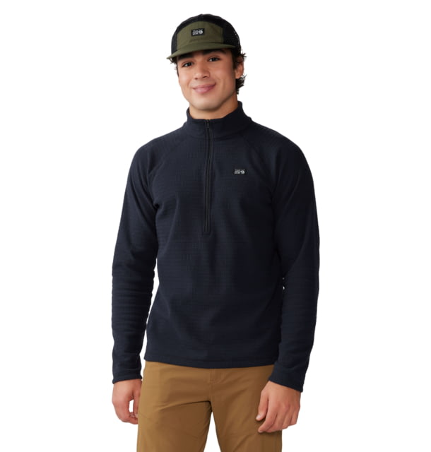 Mountain Hardwear Mountain Hardwear Summit Grid Half Zip Shirt - Men's Black M