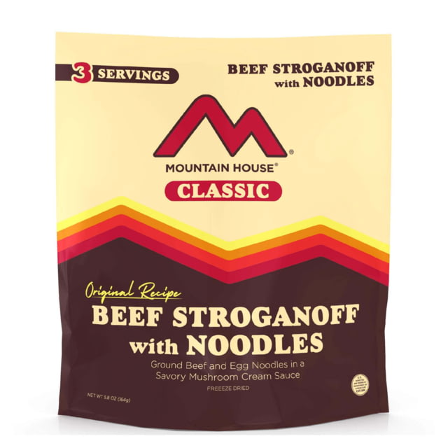 Mountain House Beef Stroganoff with Noodles 3 Servings