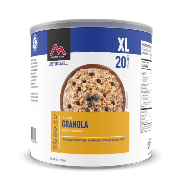 Mountain House Granola with Milk & Blueberries 20 Servings