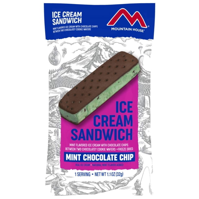 Mountain House Mint Chocolate Chip Ice Cream Sandwich 1 Serving