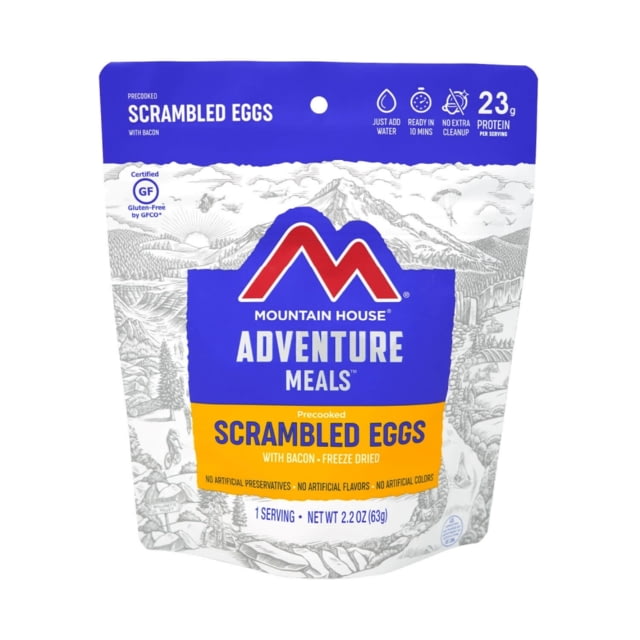 Mountain House Scrambled Eggs with Bacon 1 Serving