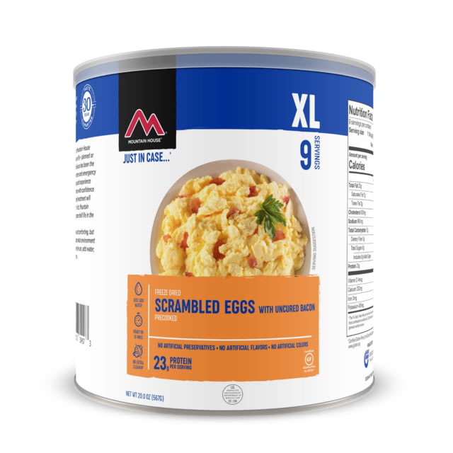 Mountain House Scrambled Eggs with Bacon 9 Servings