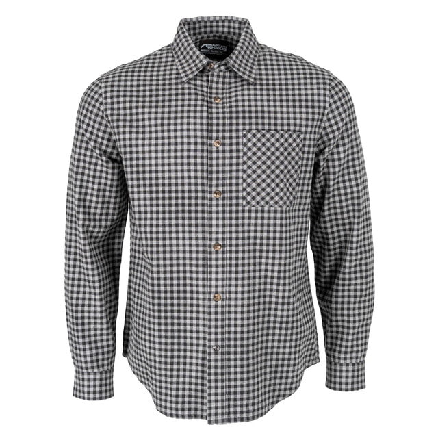 Mountain Khakis Downtown Flannel Shirt Classic Fit - Men's Jackson Grey M  GREYM