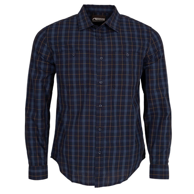 Mountain Khakis Midtown Long Sleeve Woven Shirt Classic Fit - Men's Crater Navy M  NAVYM