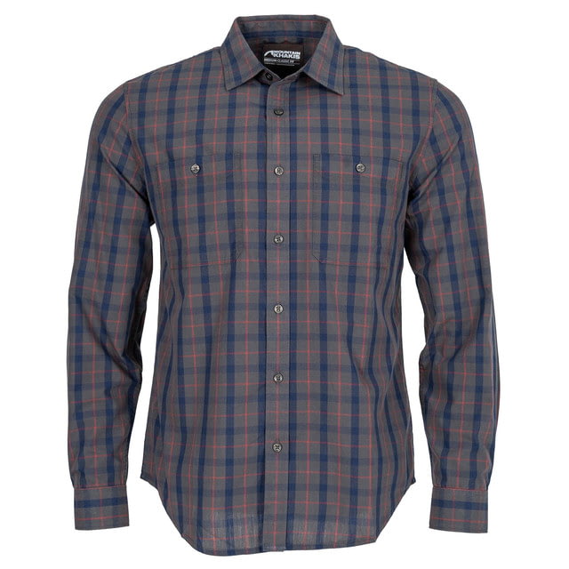 Mountain Khakis Midtown Long Sleeve Woven Shirt Classic Fit - Men's Jackson Grey M  GREYM