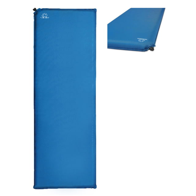 Mountain Summit Gear 1.5in Self-Inflating Camp Pad Blue