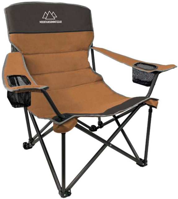 Mountain Summit Gear Quilted Low Chair Brown