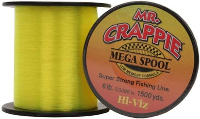 Mr. Crappie Mega Spools Hi-Vis 6 lb