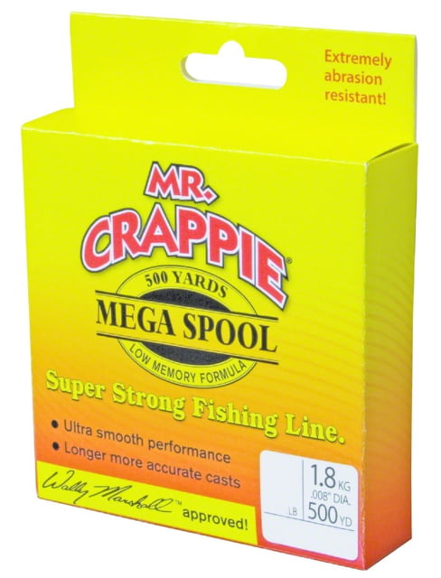 Mr. Crappie Monofllament Fishing Line Clear 4 lb