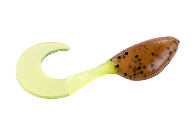 Mr. Crappie Shadpole CT Soft Bait Pumpkin See Chartreuse 2in
