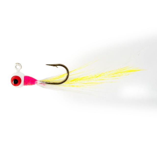Strike King Mr. Crappie Teen-Zee Sausage Head Jighead Unique Wide Head Shape Number 8 Hook 1/32oz 6-Pack Magenta