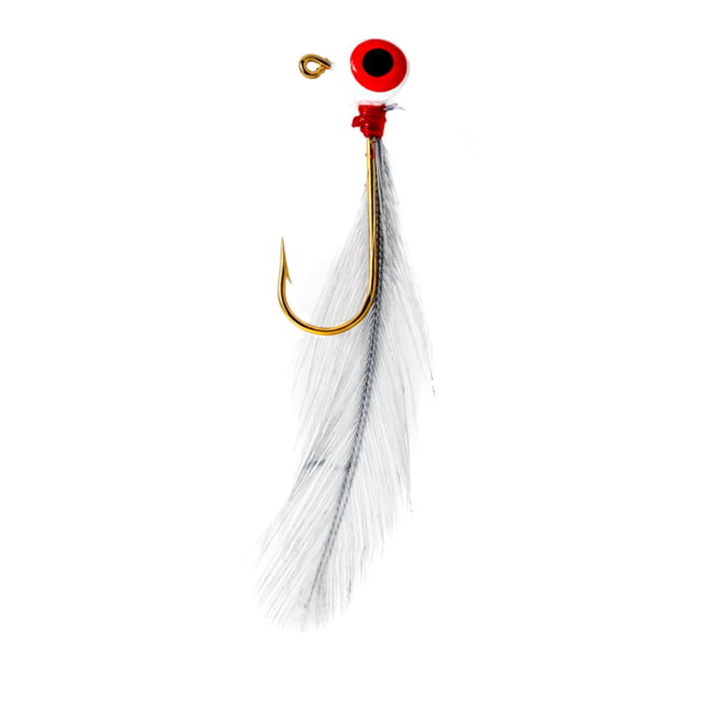 Strike King Mr. Crappie Shoo Shiner Fishing Lure Hackle Feather Jig 1/16oz Number 6 Hook 2-Pack Blue Grass